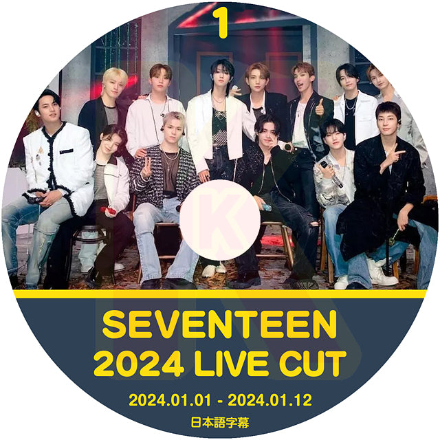 K-POP DVD SEVENTEEN 2024 V Live #1 2024.01.01-01.12 日本語字幕あり 