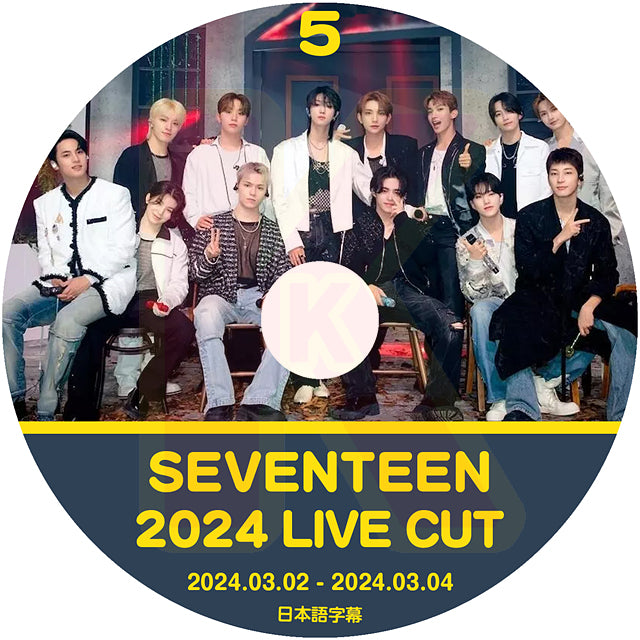 K-POP DVD SEVENTEEN 2024 V Live #5 2024.03.02-03.04 日本語字幕あり 