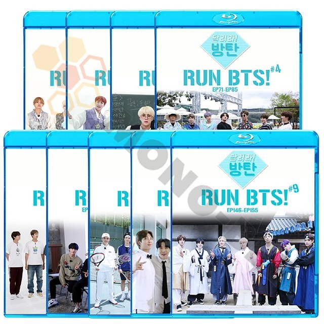 [Blu-ray] BTS 2021 RUN BTS #1-#9 9枚 SET(EP01-EP155) +Director's Cut  (日本語字幕有) - BTS 防弾少年団 バンタン [Blu-ray]