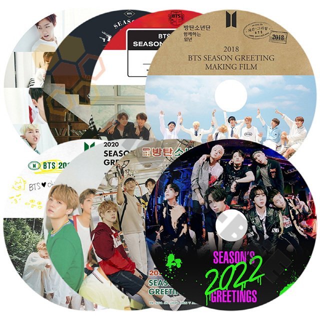 [K-POP DVD] BTS 2015-2022 SEASON'S GREETINGS 8枚SET シーズングリーティング 日本語字幕あり バンタン  BANGTAN KPOP DVD