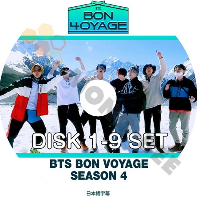 K-POP DVD] BTS - BON VOYAGE SEASON 4 ( DISK 1 - 9 ) 9枚SET (日本語