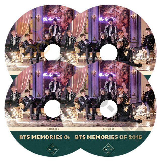 K-POP DVD] BTS MEMORIES OF 2016 4枚セット防弾少年団 バンタン RM