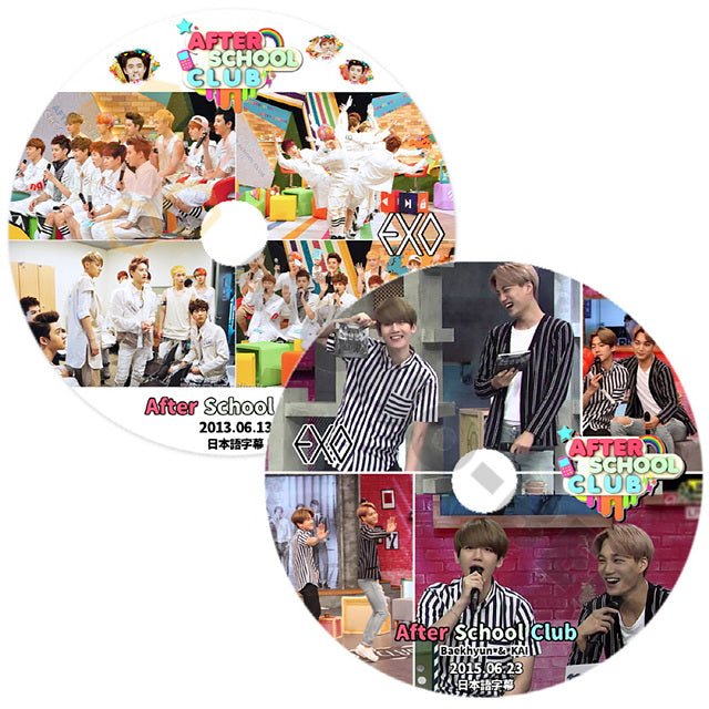 K-POP DVD EXO After School Club 2枚SET 2013.06.13, 2015.06.23 日本語字幕あり EXO  エクソ EXO DVD