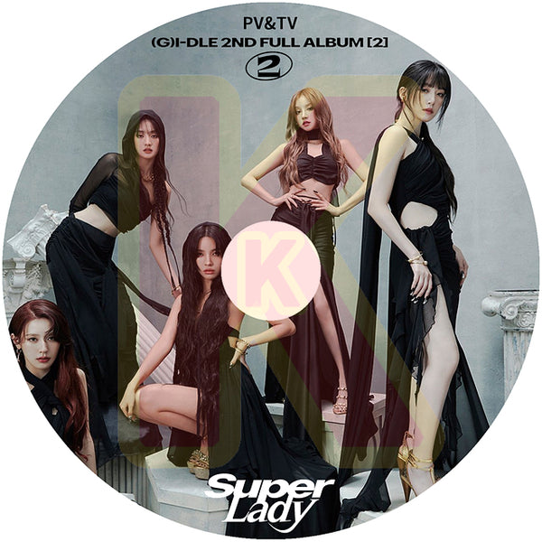 K-POP DVD (G)I-DLE 2024 PV/TV COLLECTION - Super Lady Queencard Nxde T