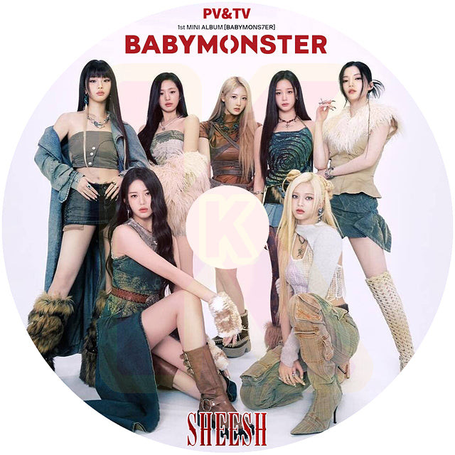 K-POP DVD BABYMONSTER 2024 PV/TV COLLECTION -SHEESH BATTER UP - BABYMONSTER ベイビーモンスター KPOP DVD