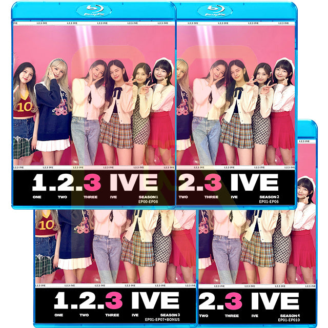 Blu-ray IVE 1.2.3 2枚SET 日本語字幕あり IVE アイブ ユジン ガウル
