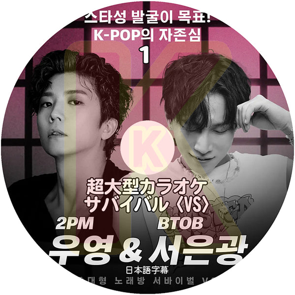 K-POP DVD 超大型カラオケサバイバル VS #1 日本語字幕あり 2PM ウヨン WooYoung BTOB BTOB ビートゥービー ウングァン EunKwang 韓国番組収録DVD ACTOR KPOP DVD