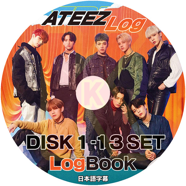 K-POP DVD ATEEZ LOGBOOK 13枚SET EP01-EP130 日本語字幕あり ATEEZ