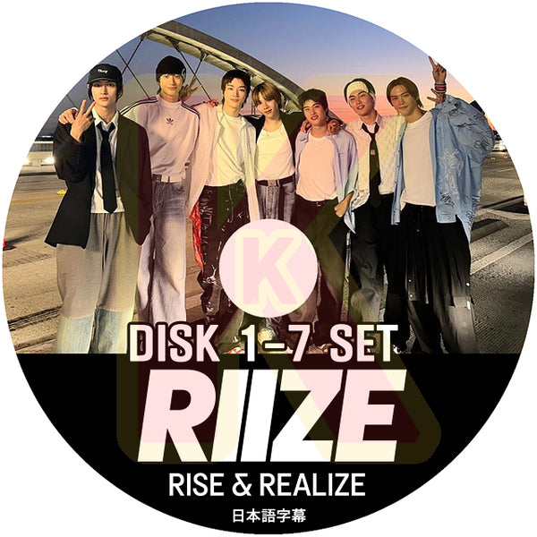 K-POP DVD RIIZE RISE&REALIZE 7枚SET EP01-EP18 日本語字幕あり RIIZE