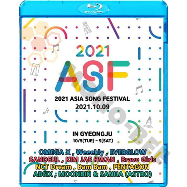 [K-POP Blu-ray ] 2021 ASIA SONG FESTIVAL 2021.10.09 NCT DREAM/BRAVE GIRLS/EVERGLOW/PENTAGON/AB6IX/Weeekly [K-POP Blu-ray ] - mono-bee