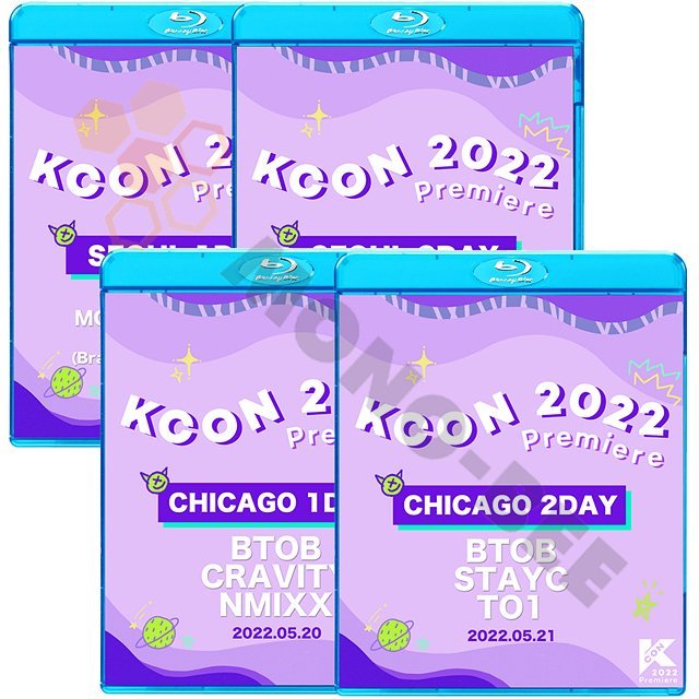 [K-POP Blu-ray] KCON 2022 Premiere SEOUL,CHICAGO 1DAY/2DAY 4枚セット 日本語字幕あり KCON2022 Blu-ray - mono-bee