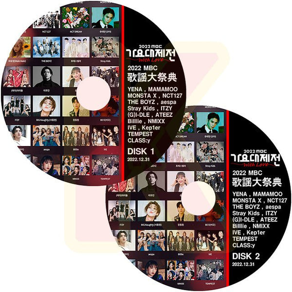 K-POP DVD 2022 MBC 歌謡大祭典 2枚Set 2022.12.31 NCT/ ITZY 