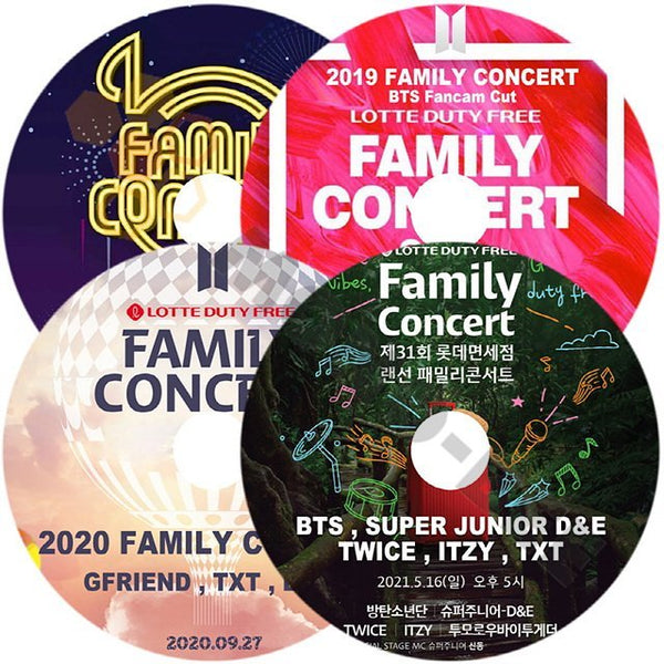 K-POP DVD BTS 2018-2021 FAMILY CONCERT FANCAM CUT 4枚SET 日本語字幕なし 防弾少年団 バンタンBANGTAN KPOP DVD - mono-bee