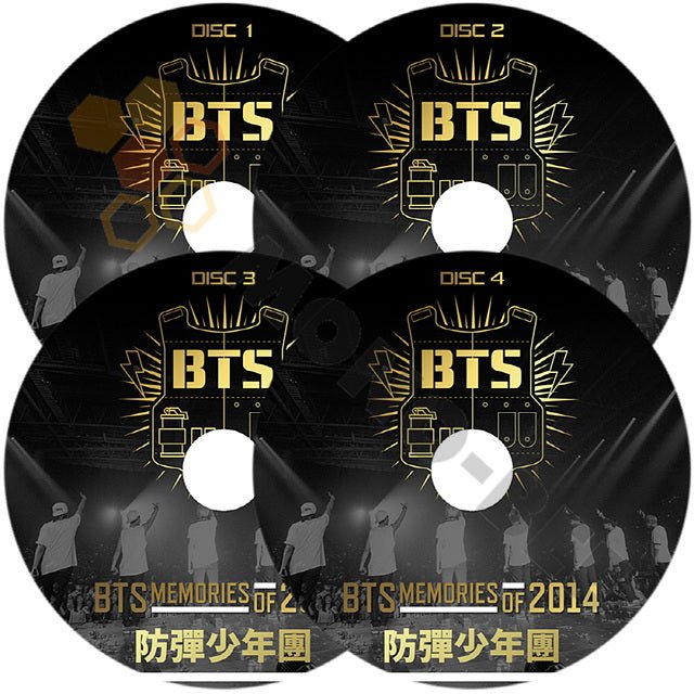 K-POP DVD] BTS BANGTAN MEMORIES OF 2014 4枚SET 日本語字幕あり 防弾