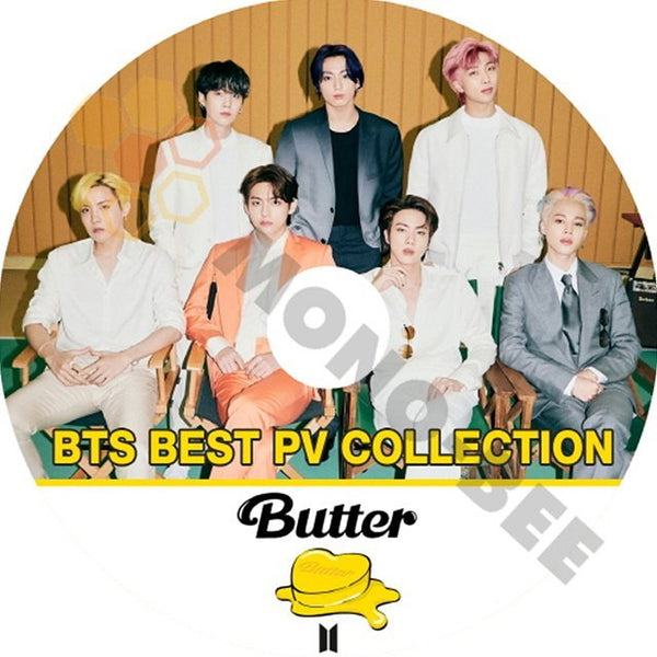 K-POP DVD BTS BEST PV COLLECTION 2021 - Butter Life Goes On Dynamite Black Swan ON MAKE IT RIGHT Heartbeat - 防弾少年団 バンタン PV KPOP DVD - mono-bee