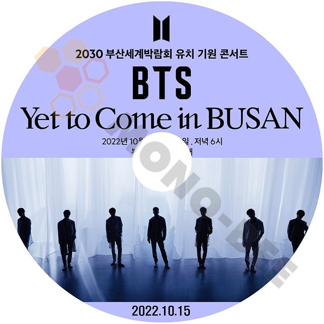 K-POP DVD BTS バンタン Yet To Come in BUSAN 2022.10.15 日本語字幕あり 釜山 コンサート 防弾少年団 RM ジン JIN シュガ SUGA ジェイホープ J-HOPE ジミン JIMIN テヒョン V ジョングク JUNGKOOK - mono-bee