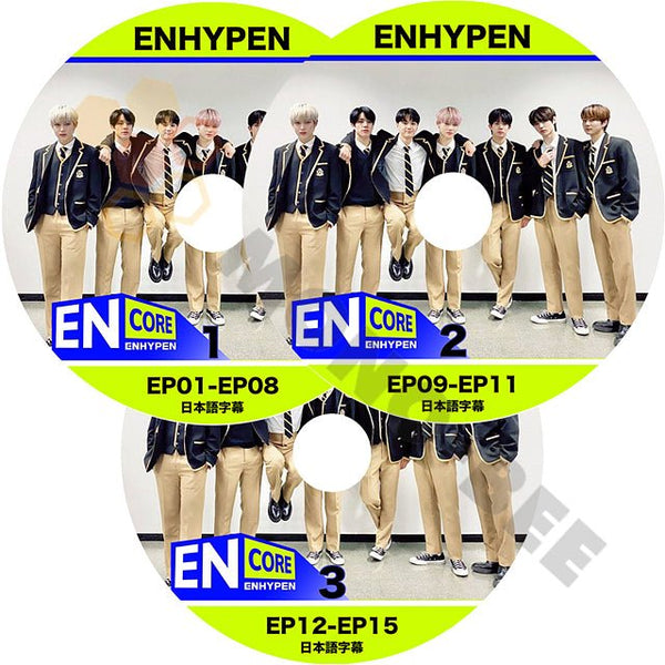 K-POP DVD ENHYPEN CORE #1-#3 EP01-EP15 日本語字幕あり ENHYPEN エンハイフン ENHYPEN KPOP DVD - mono-bee