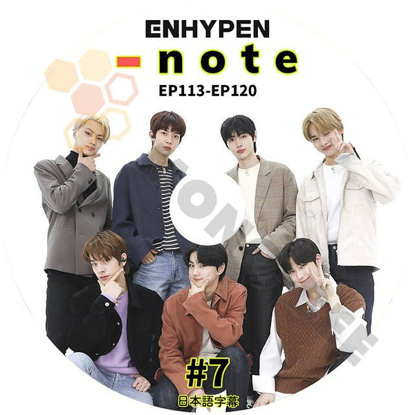 [K-POP DVD] ENHYPEN NOTE #7 EP113 - EP120 日本語字幕あり ENHYPEN エンハイフン ENHYPEN KPOP DVD - mono-bee