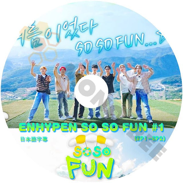 [K-POP DVD] ENHYPEN SO SO FUN #1 (EP1 - EP2) 日本語字幕あり ENHYPEN エンハイフン ENHYPEN KPOP DVD - mono-bee