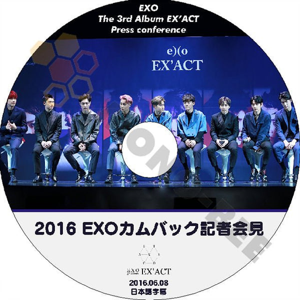 K-POP DVD EXO カムバック記者会見 - 2016.06.08- 日本語字幕あり EXO エクソ EXO DVD - mono-bee