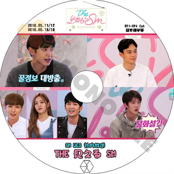 K-POP DVD EXO SM WEB 社内放送 The 見える SM EXO編 完 -EP1-EP4- SJ - イトゥク redvelvet - イェリ チャニョル セフン チェン 日本語字幕あり - mono-bee