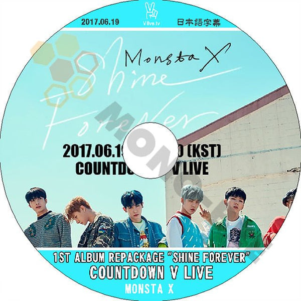 K-POP DVD MONSTA X Countdown V Live - SHINE FOREVER - -2017.06.19- 日本語字幕あり MONSTA X モンスタエックス MONSTA X DVD - mono-bee