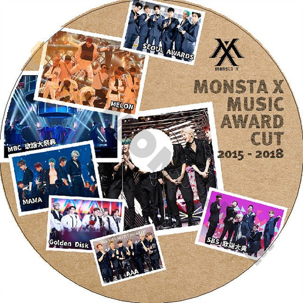 K-POP DVD MONSTA X CUT 2015-2018 MUSIC Awards Melon/MAMA/SBS/MBC/GDA/Seoul/ SORIBADA Awards Awards DVD - mono-bee