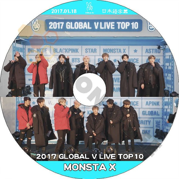 K-POP DVD MONSTA X GLOBAL V LIVE TOP10 -2017.01.18- 日本語字幕あり MONSTA X モンスタエックス MONSTA X DVD - mono-bee