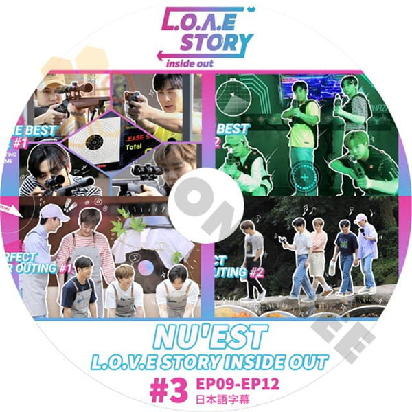 K-POP DVD NU'EST 2021 LOVE STORY INSIDE OUT #3 EP09-EP12 日本語字幕あり NU'EST ニューイースト 音楽収録DVD NU'EST KPOP DVD - mono-bee