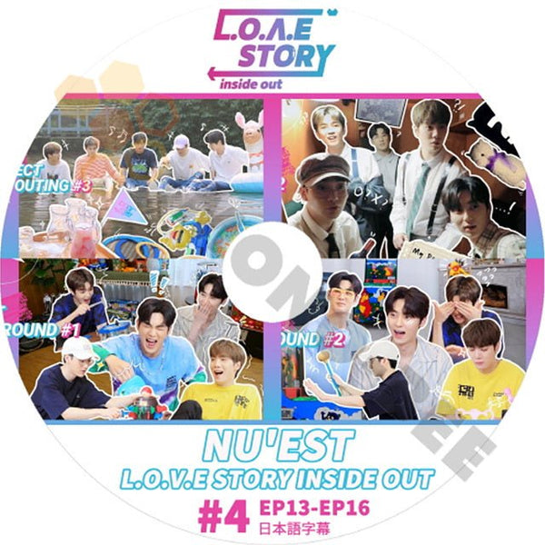 K-POP DVD NU'EST 2021 LOVE STORY INSIDE OUT #4 EP13 - EP16日本語字幕あり NU'EST ニューイースト 音楽収録DVD NU'EST KPOP DVD - mono-bee