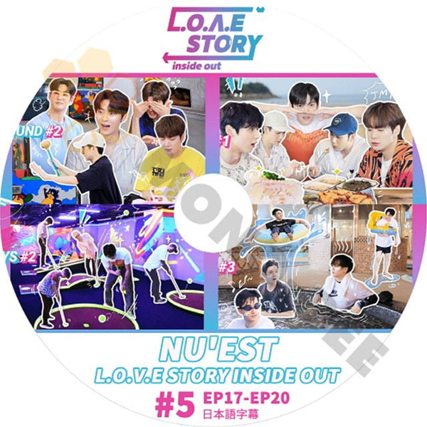 K-POP DVD NU'EST 2021 LOVE STORY INSIDE OUT #5 EP17 - EP20 日本語字幕あり NU'EST ニューイースト 音楽収録DVD NU'EST KPOP DVD - mono-bee