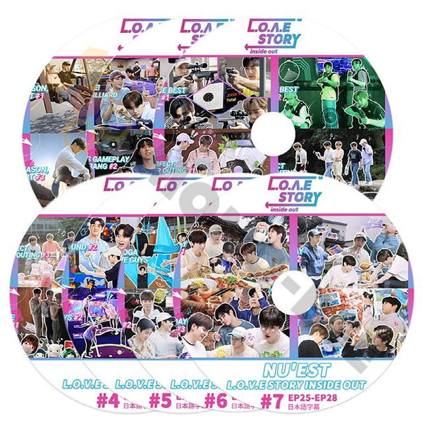 [K-POP DVD] NU'EST 2021 LOVE STORY INSIDE OUT 7枚SET EP01-EP28 日本語字幕あり NU'EST ニューイースト 音楽収録DVD NU'EST KPOP DVD - mono-bee