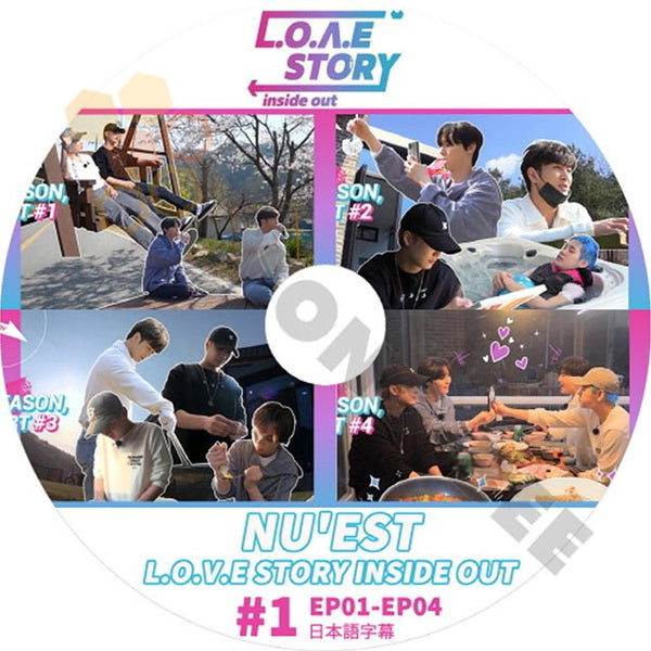 K-POP DVD NU'EST L.O.V.E STORY INSIDE OUT#1 EP01-EP04 日本語字幕あり NU'EST ニューイースト 韓国番組 NU'EST KPOP DVD - mono-bee