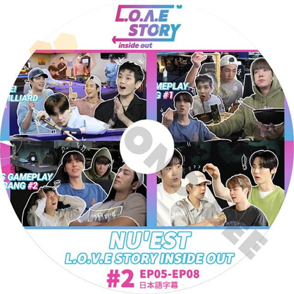 K-POP DVD NU'EST L.O.V.E STORY INSIDE OUT#2 EP05-EP08 日本語字幕あり NU'EST ニューイースト 韓国番組 NU'EST KPOP DVD - mono-bee