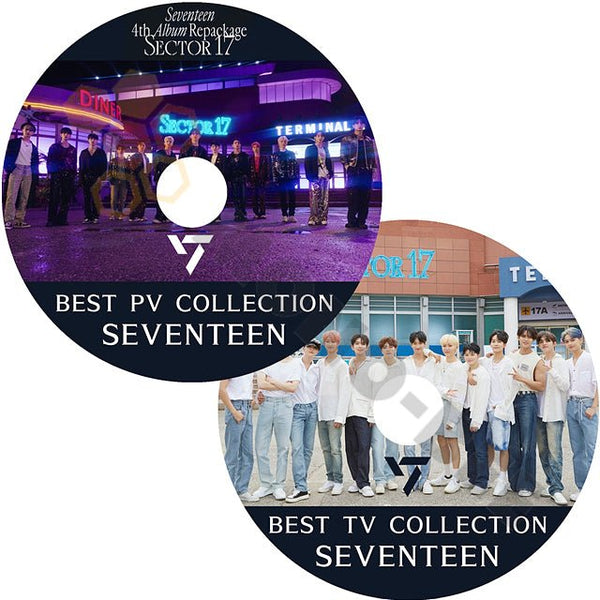 [K-POP DVD] Seventeen 2022 3rd BEST PV/TV 2枚セット COLLECTION - SECTOR 17 - Seventeen 4th ALBUM Repackageセブンティーン セブチ PV KPOP DVD - mono-bee