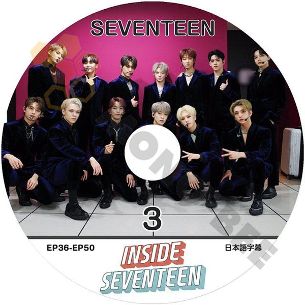 K-POP DVD SEVENTEEN INSIDE #3 日本語字幕あり SEVENTEEN セブンティーン セブチ 韓国番組収録DVD SEVENTEEN KPOP DVD - mono-bee