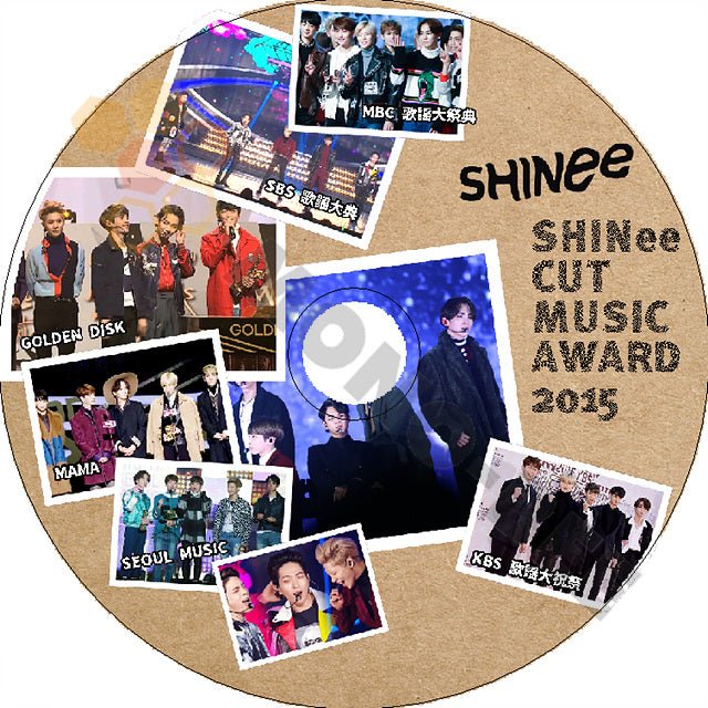 K-POP DVD SHINee CUT 2015 MUSIC Awards GDA/SEOUL/SBS/MAMA/MBC/KBS SHINee シャイニー Awards DVD - mono-bee