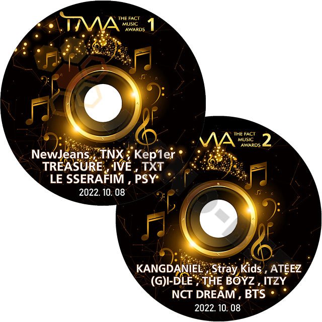 K POP DVD The Fact Music Awards TMA AWARDS 2022 2022.10.08 #1-#2 2枚 SET セット ミュージック アワード 授賞式 祭典